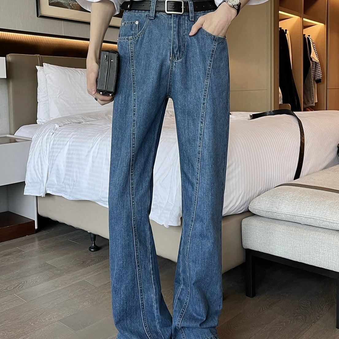 stylish line flare denim gm5251