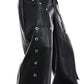 large pockets and splicing design wide leg pants gm15306