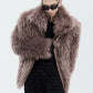 shoulder pad all fur jacket gm16314