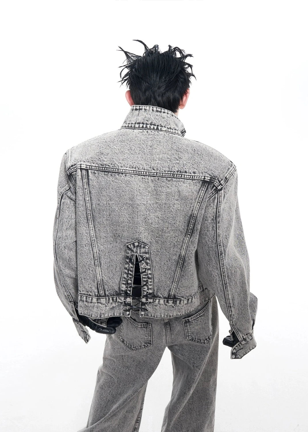 gray denim jacket gm15907