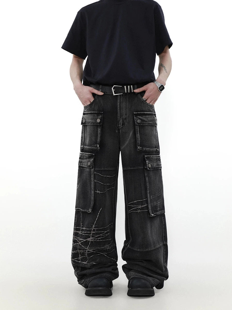 feeling of weight cargo denim gm15791