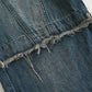 blue splicing washed denim gm16315
