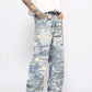 hole printed blue denim gm16230