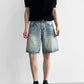 Washed Denim Half Pants gm16629