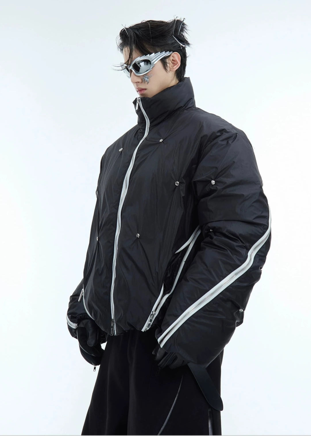 zipper design down jacket gm16297