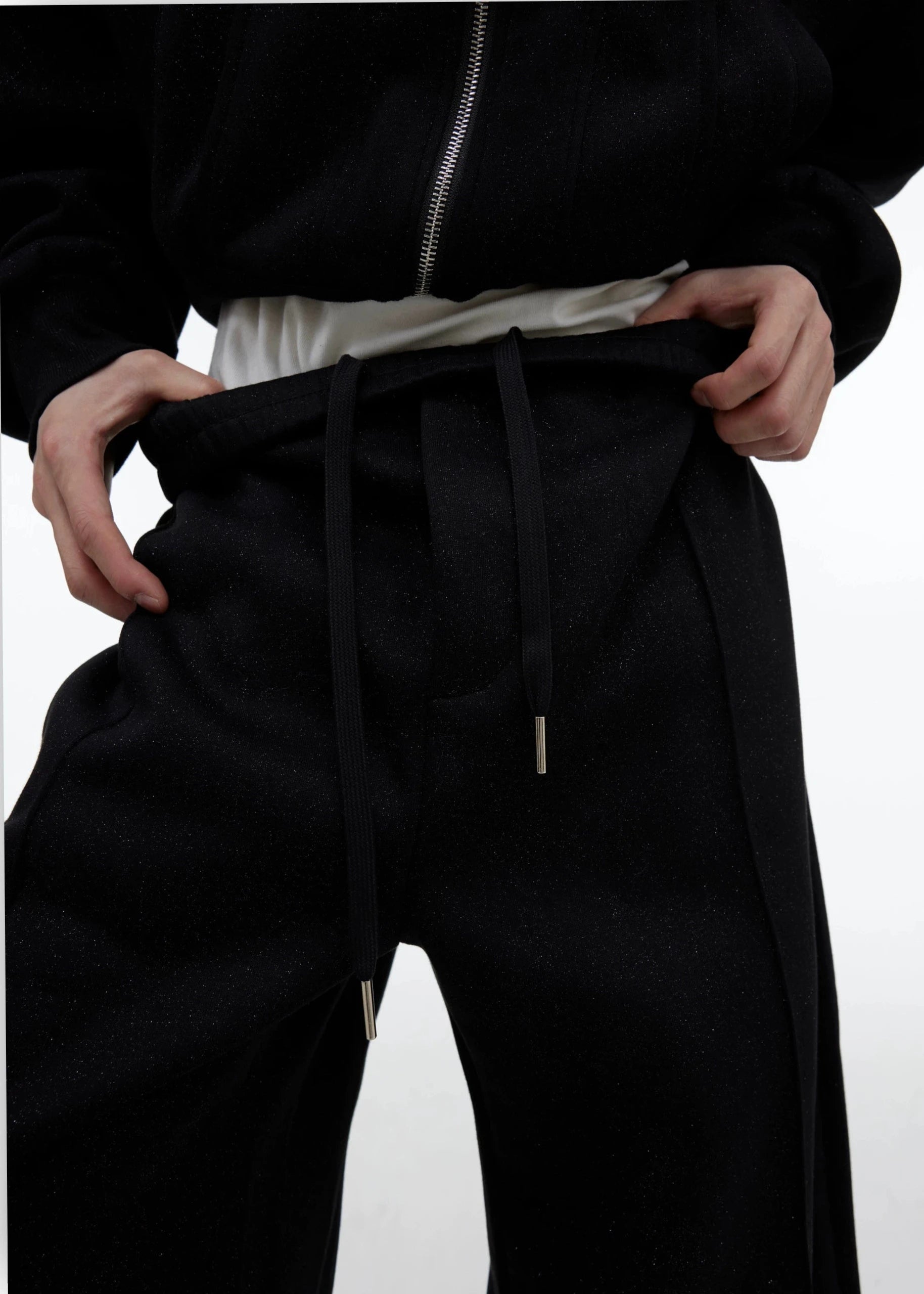 shiny loose sweat pants gm16294