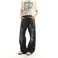 Distressed Faded Wide Leg Denim gm16620