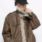 fur leather jacket gm16231