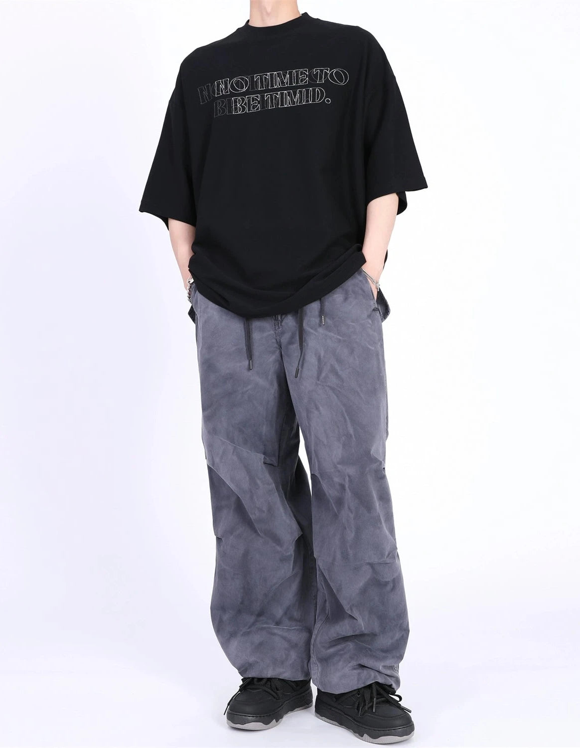 glittering wide long pants gm15439