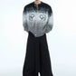 fur contrast gradient knit gm16291