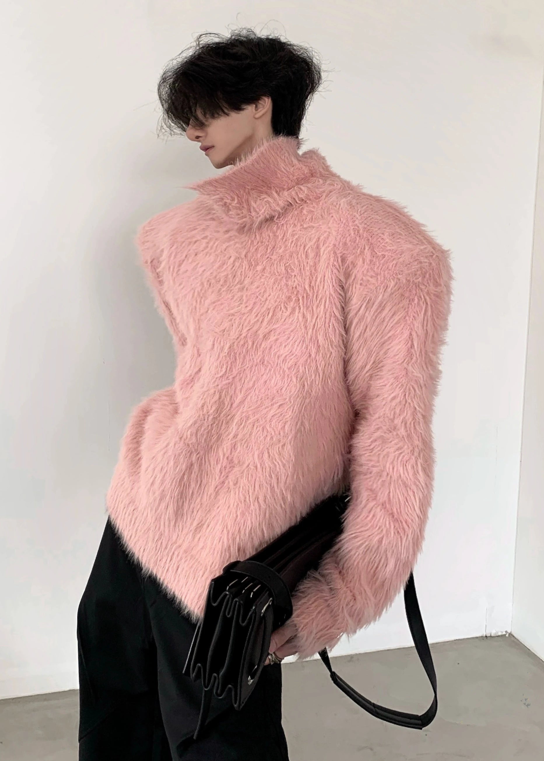 mink fur turtleneck sweater gm16322