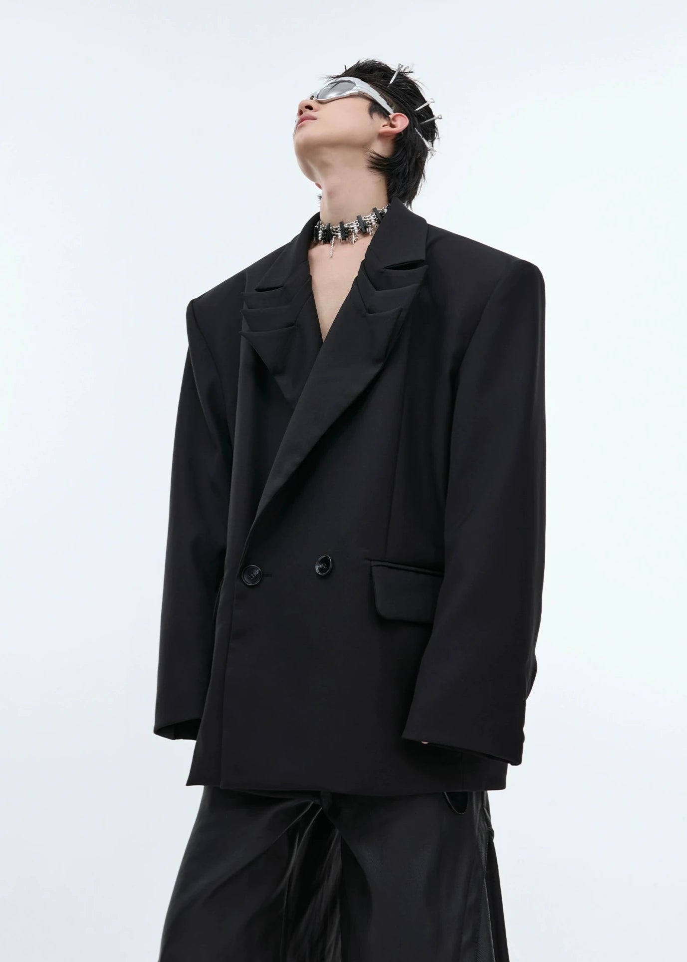 Deconstructed Silhouette Suit Jacket gm15914