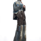 leather and denim pants gm15904