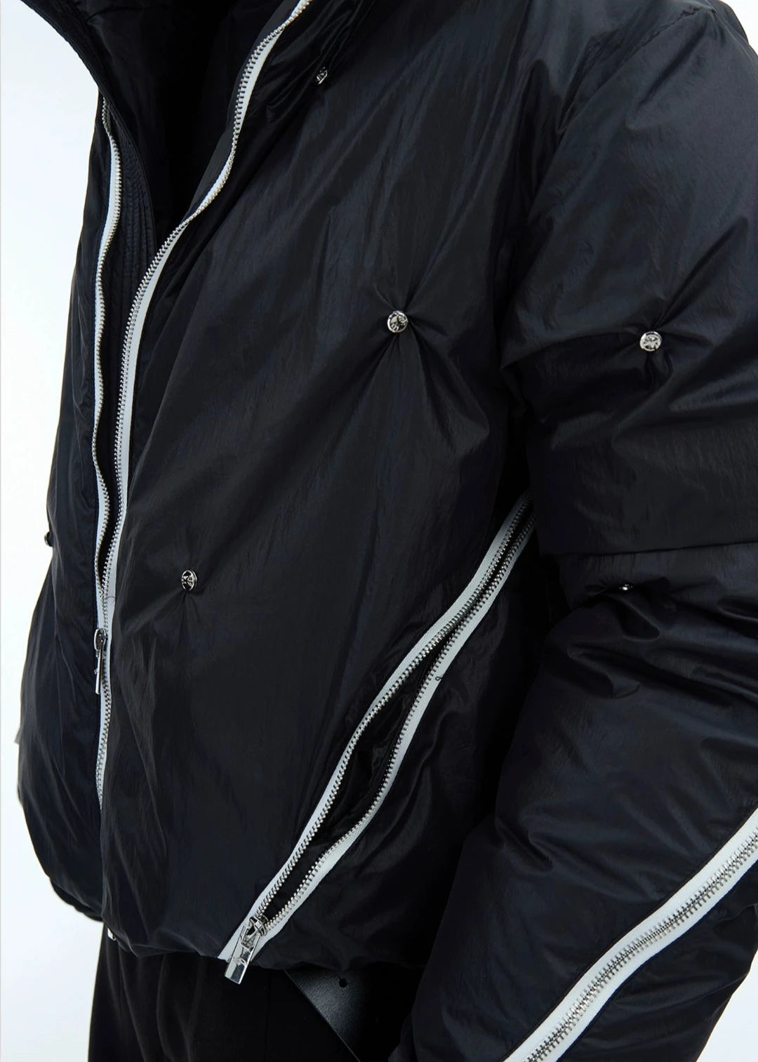 zipper design down jacket gm16297