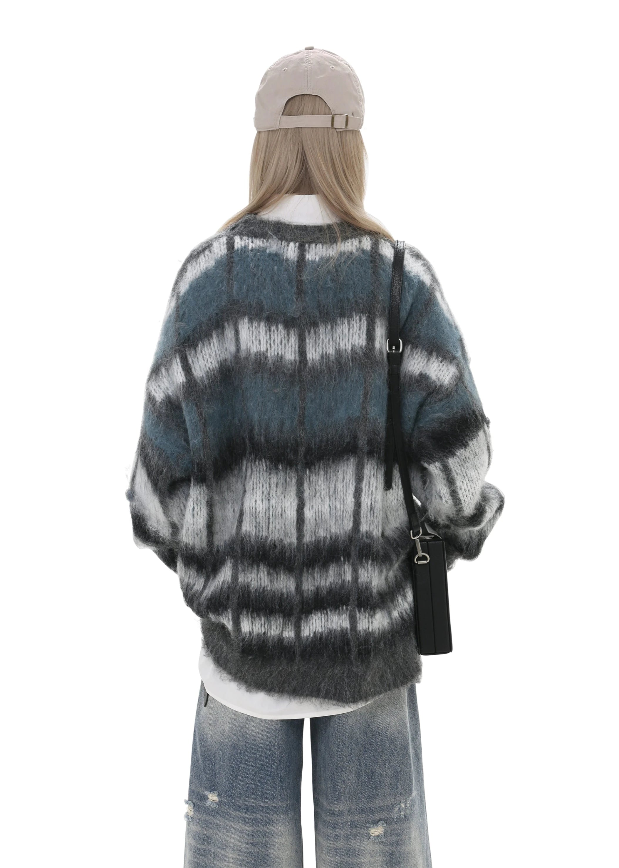 retro striped knit sweater gm16276