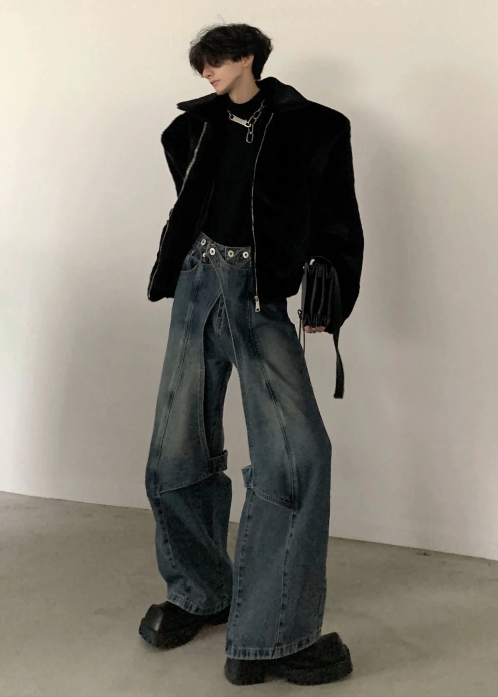 straight loose punk pants gm16323