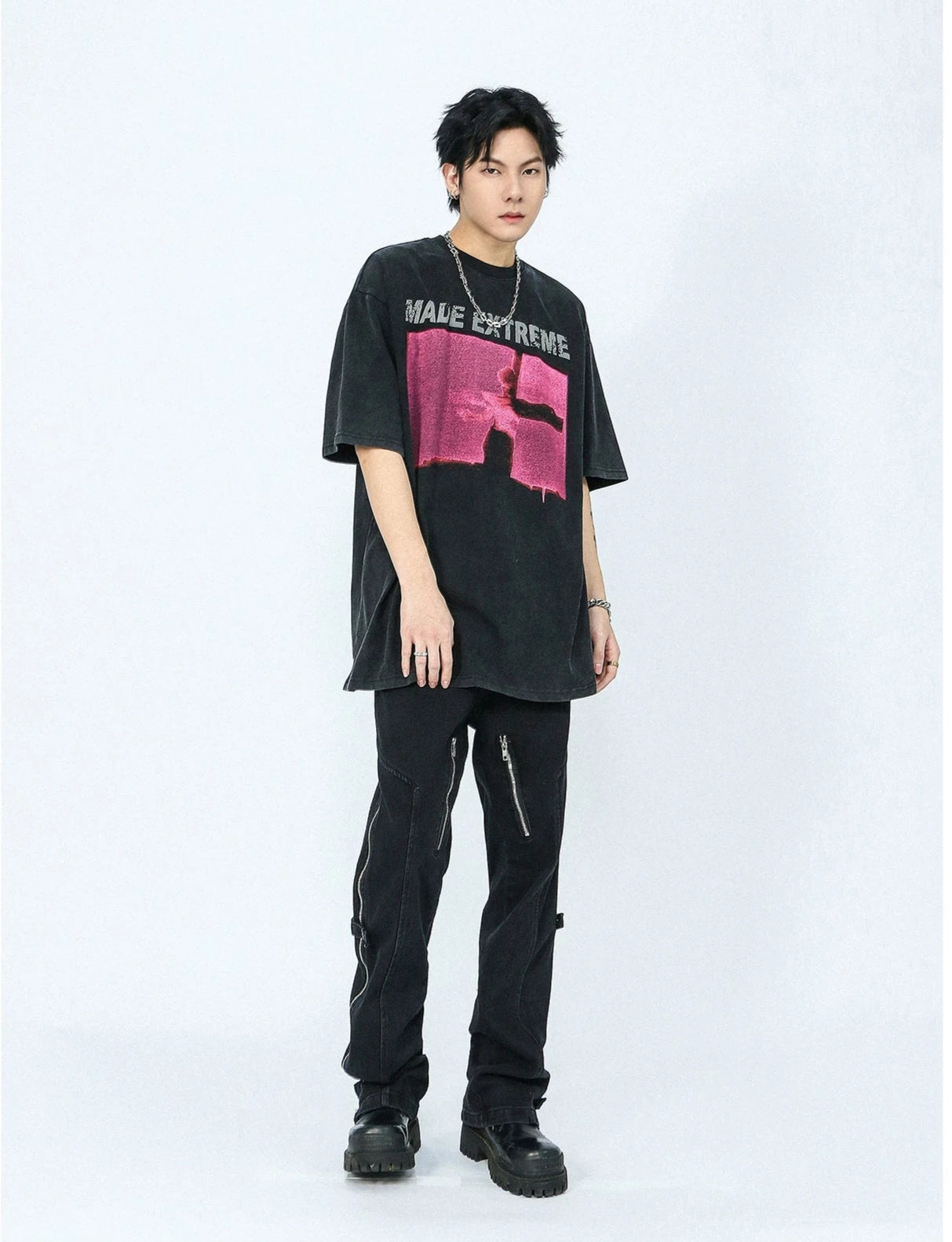 新作【MR NEARLY】star back printed T-shirt gm15522 Tシャツ star back printed T-shirt gm15522 | 【MR NEARLY】韓国メンズ