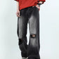 loose perforated denim gm15527