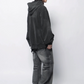 black washed hoodie gm16398