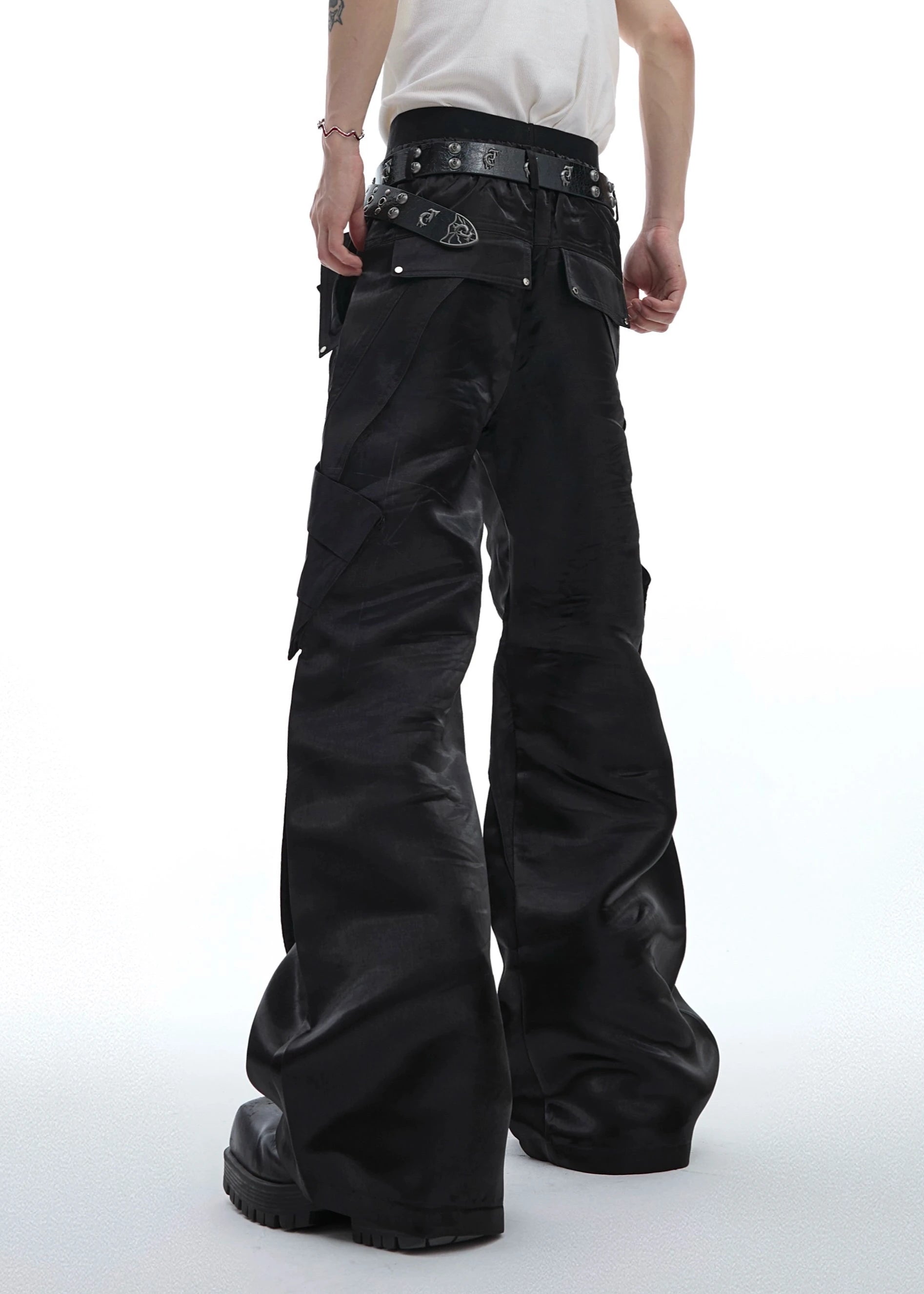 grossy metal leather pants gm16114