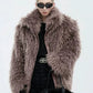 shoulder pad all fur jacket gm16314