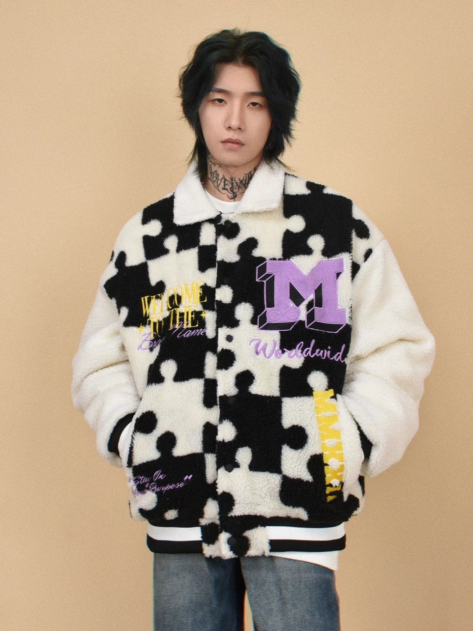 puzzle style jacket  gm15553