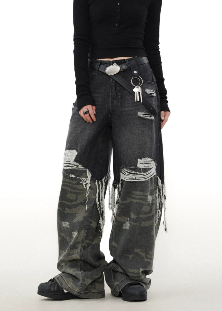 black street camouflage denim gm16371