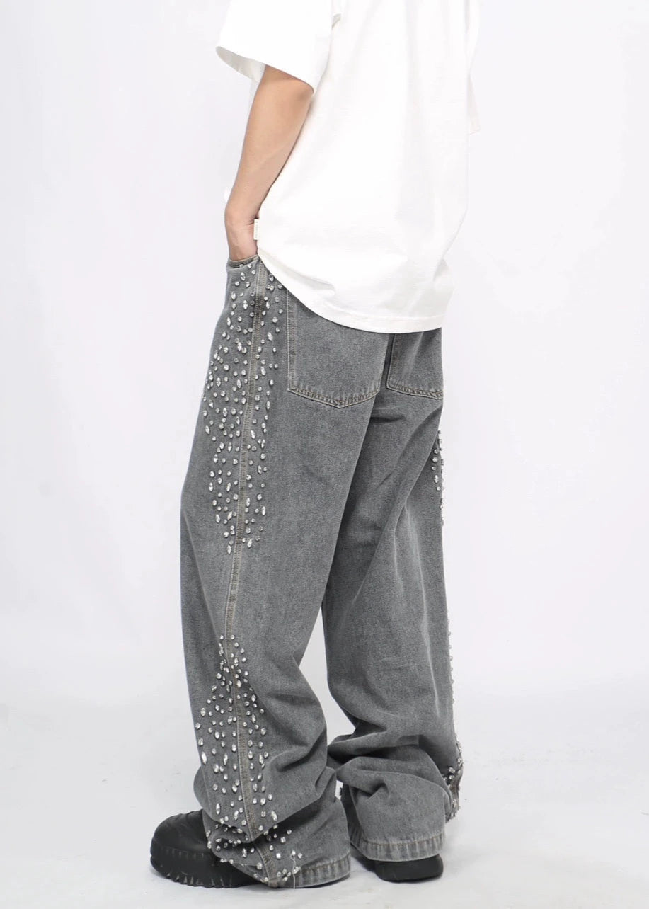 diamond washed denim pants gm15845