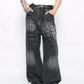 washed trendy lightning denim gm16122