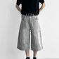 A-Line Wide Leg Cropped Denim gm16632