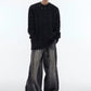 metal button design knitted sweater gm15345
