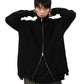 simple black zip sweat shirt gm15810