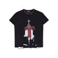 Distressed Cross Print Tshirt gm16505