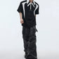 color shoulder pad short-sleeved POLO shirt gm15305
