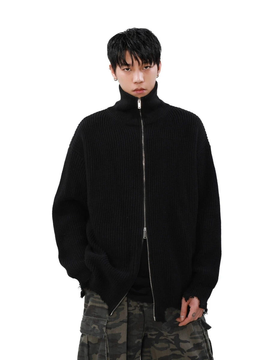 simple black zip sweat shirt gm15810