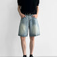 Washed Denim Half Pants gm16629