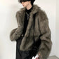 fur short retro jacket gm16337