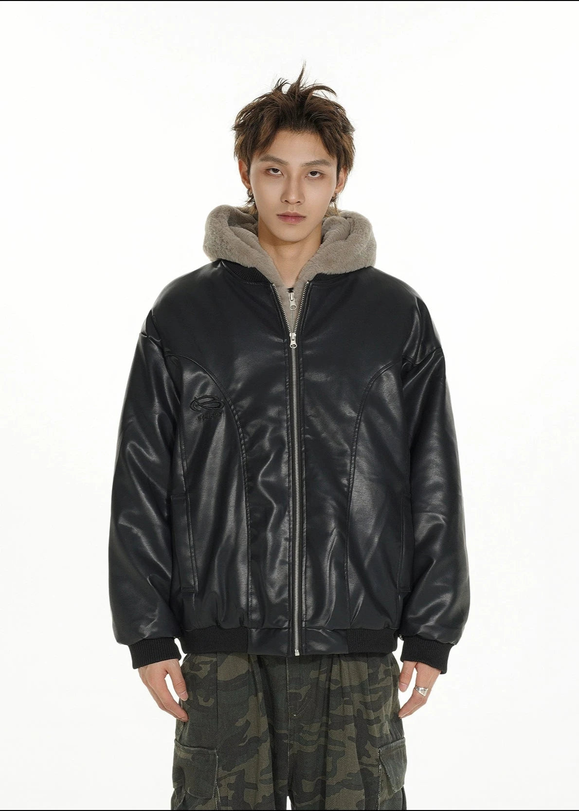 plush hooded cotton jacket gm16061