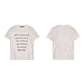 Washed Distressed Musical Note Print Tshirt gm16509