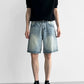 Washed Denim Half Pants gm16629