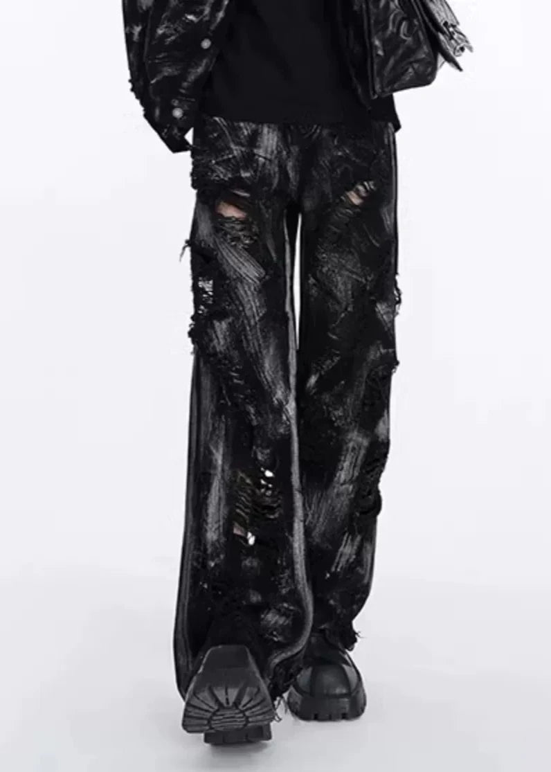 street damage denim pants gm16302