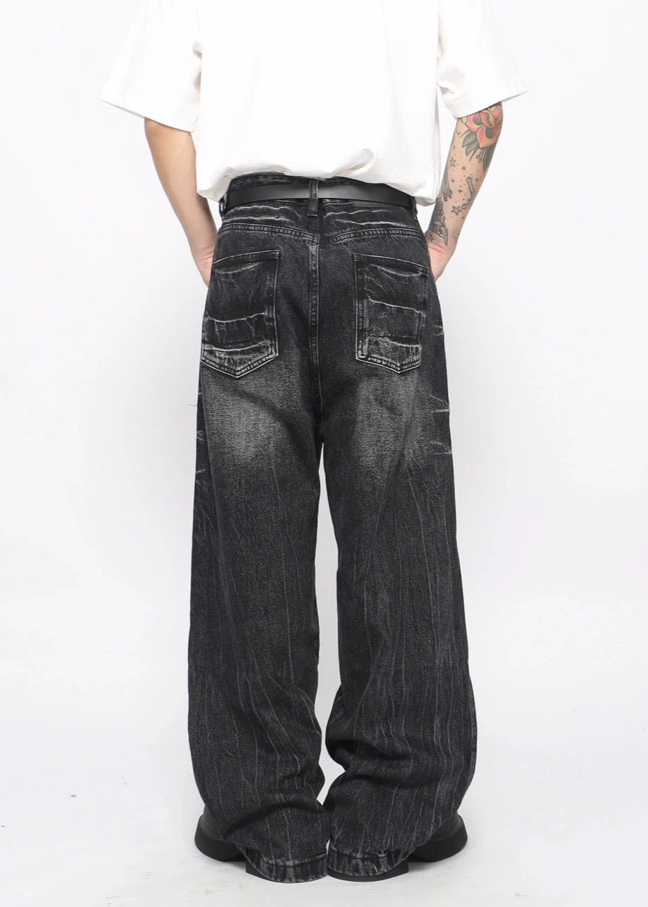 washed trendy lightning denim gm16122