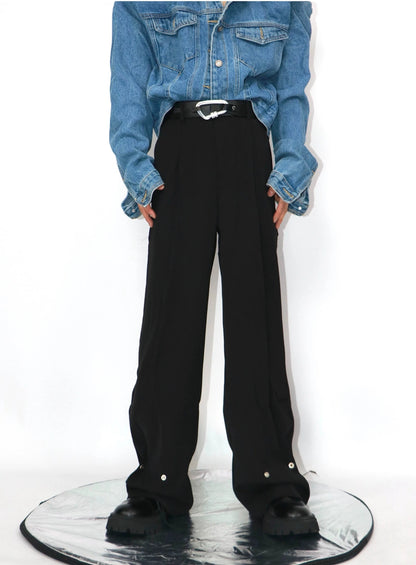 simple loose straight pants gm15314