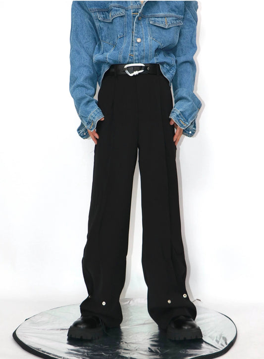 simple loose straight pants gm15314