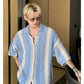 mesh stripe new trend tops gm15198