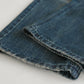 blue splicing washed denim gm16315