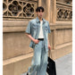 line denim fashin set up gm15199