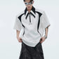 color shoulder pad short-sleeved POLO shirt gm15305