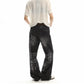 Distressed Faded Wide Leg Denim gm16620