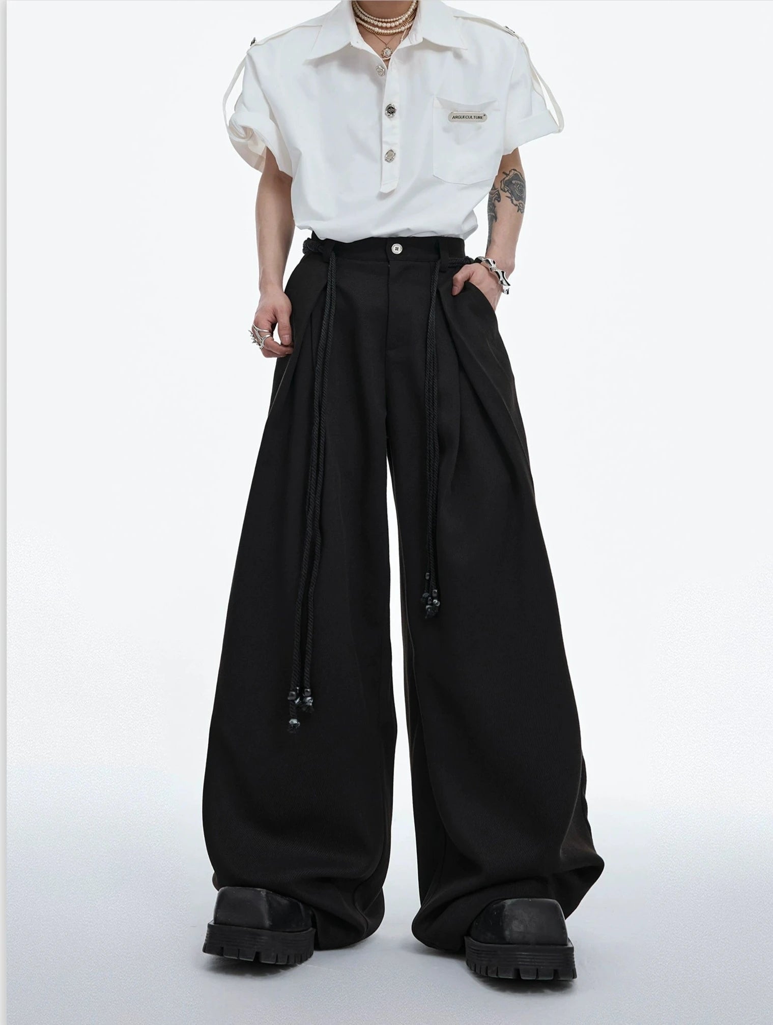 design three-dimensional twill casual pants gm15304